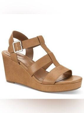 🔻Style & Co. Wedge Sandals | Sz. 6.5M | Color: Tan (NIB)